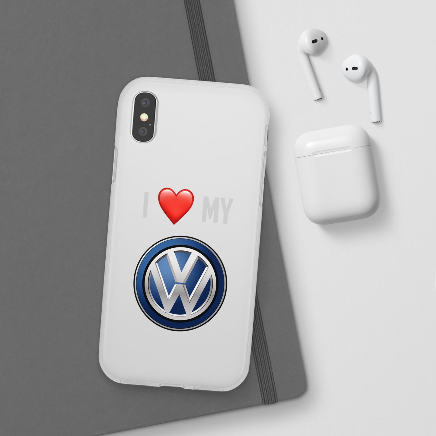 Volkswagen Phone Case - Flexible And Frosted TPU Plastic I Love My Volkswagen Phone Case