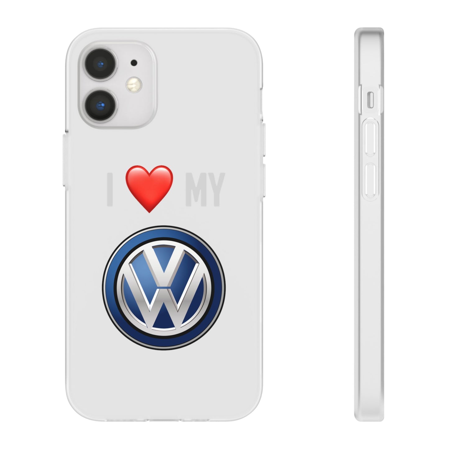 Volkswagen Phone Case - Flexible And Frosted TPU Plastic I Love My Volkswagen Phone Case