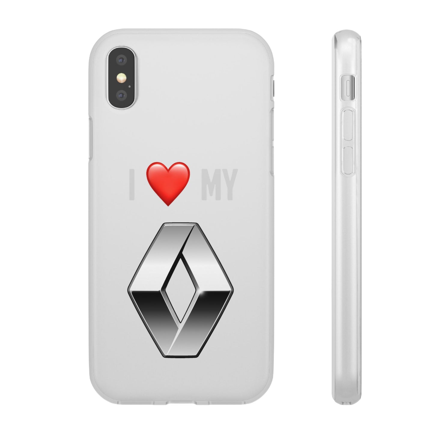 Renault Phone Case - Flexible And Frosted TPU Plastic I Love My Renault Phone Case