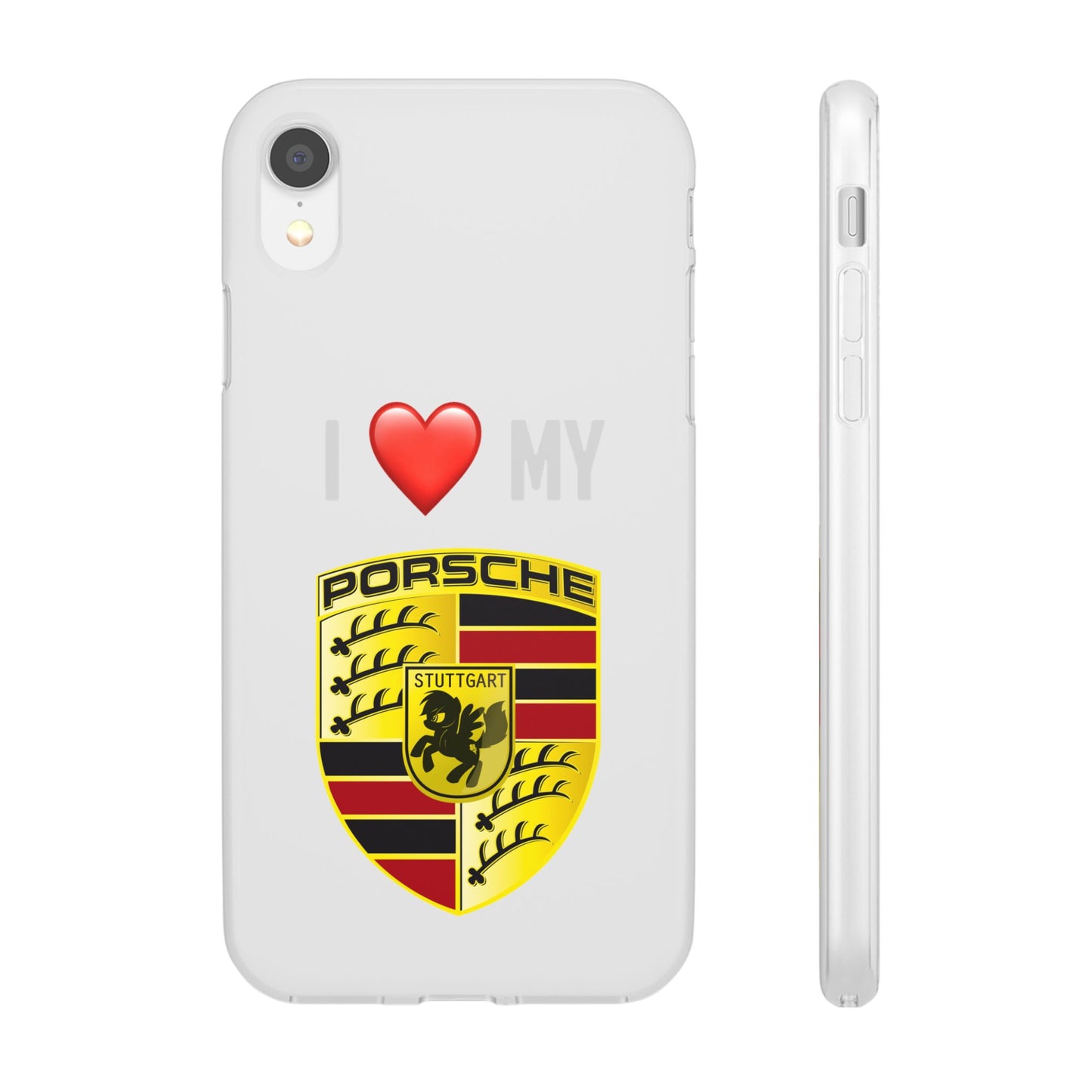 Porsche Phone Case - Flexible And Frosted TPU Plastic I Love My Porsche Phone Case