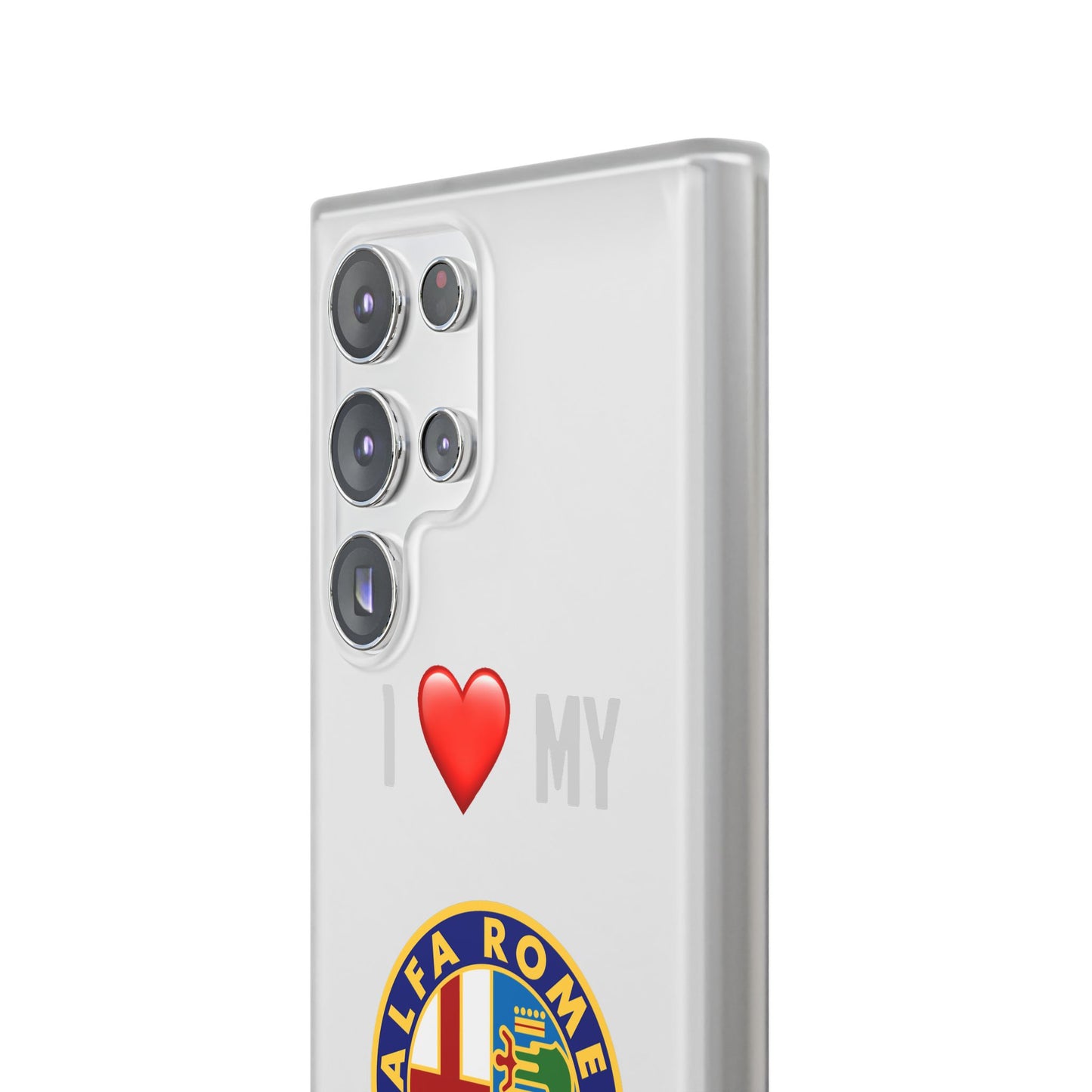 Alfa Romeo Phone Case - Flexible And Frosted TPU Plastic I Love My Alfa Romeo Phone Case
