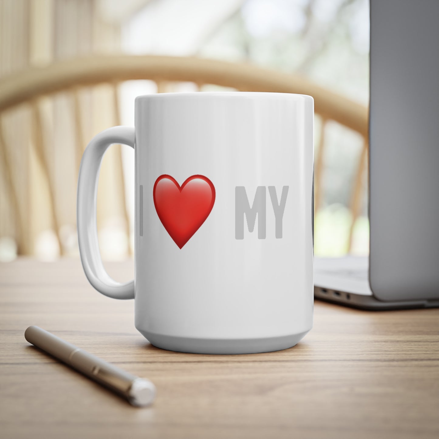Skoda  - I Love my Skoda White Ceramic Coffee Cup 11oz, 15oz