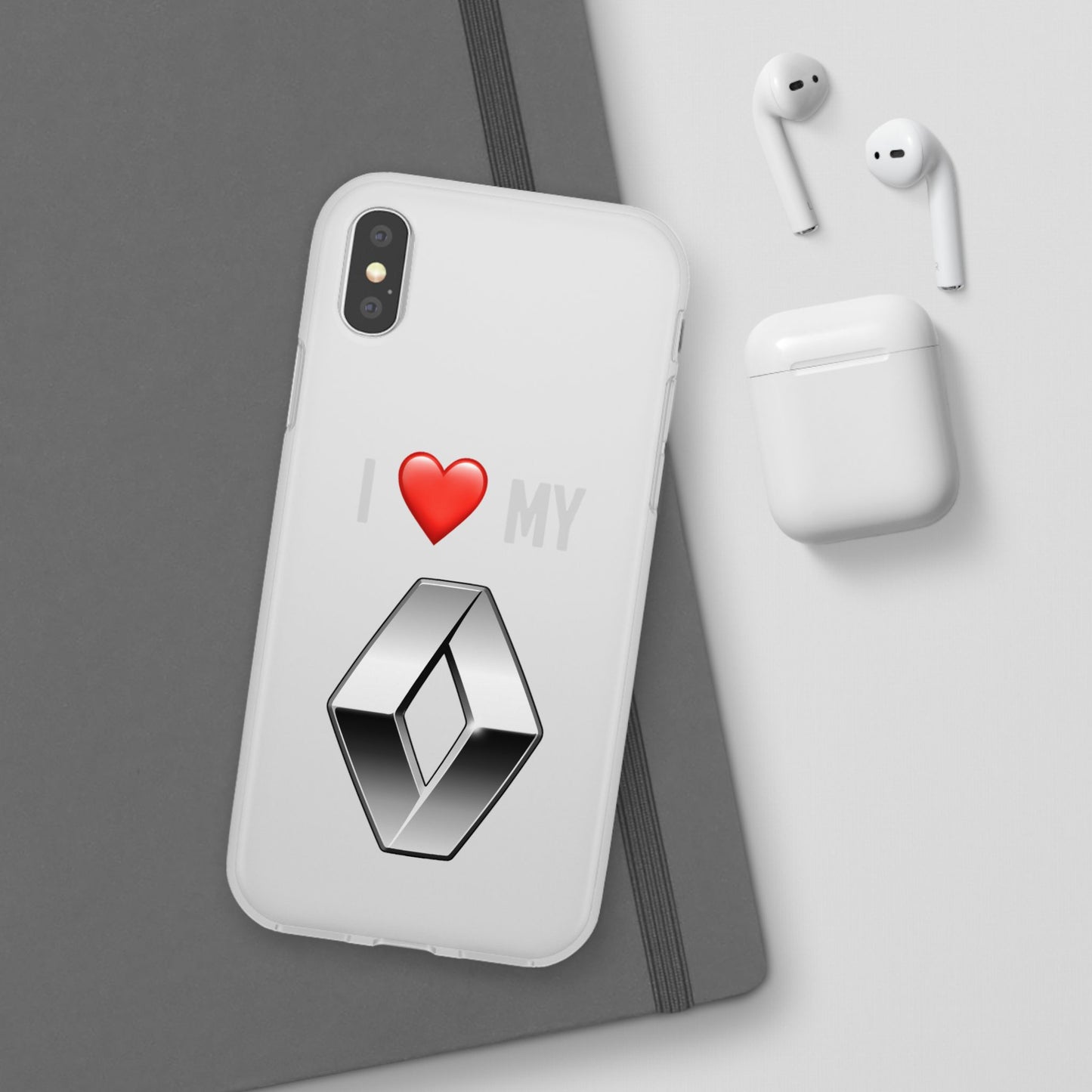 Renault Phone Case - Flexible And Frosted TPU Plastic I Love My Renault Phone Case
