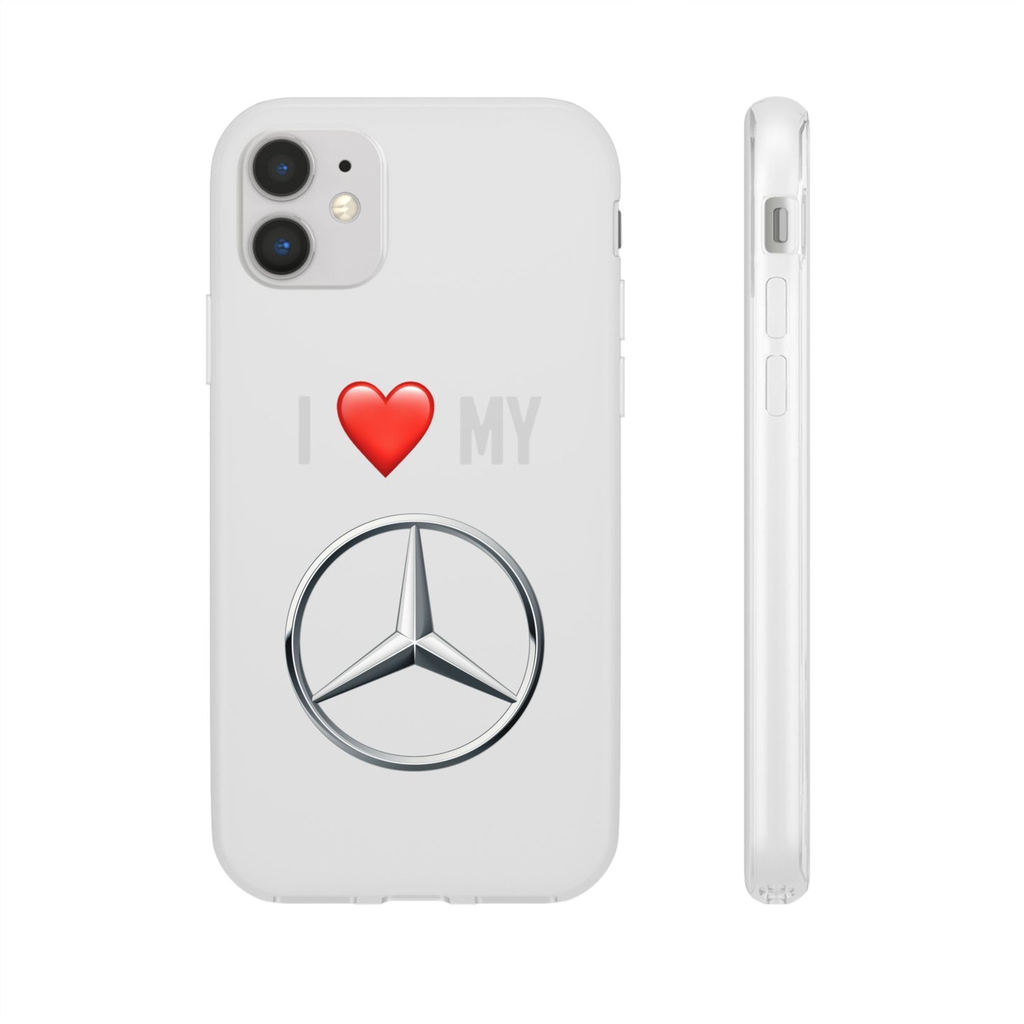 Mercedes Phone Case - Flexible And Frosted TPU Plastic I Love My Mercedes Phone Case