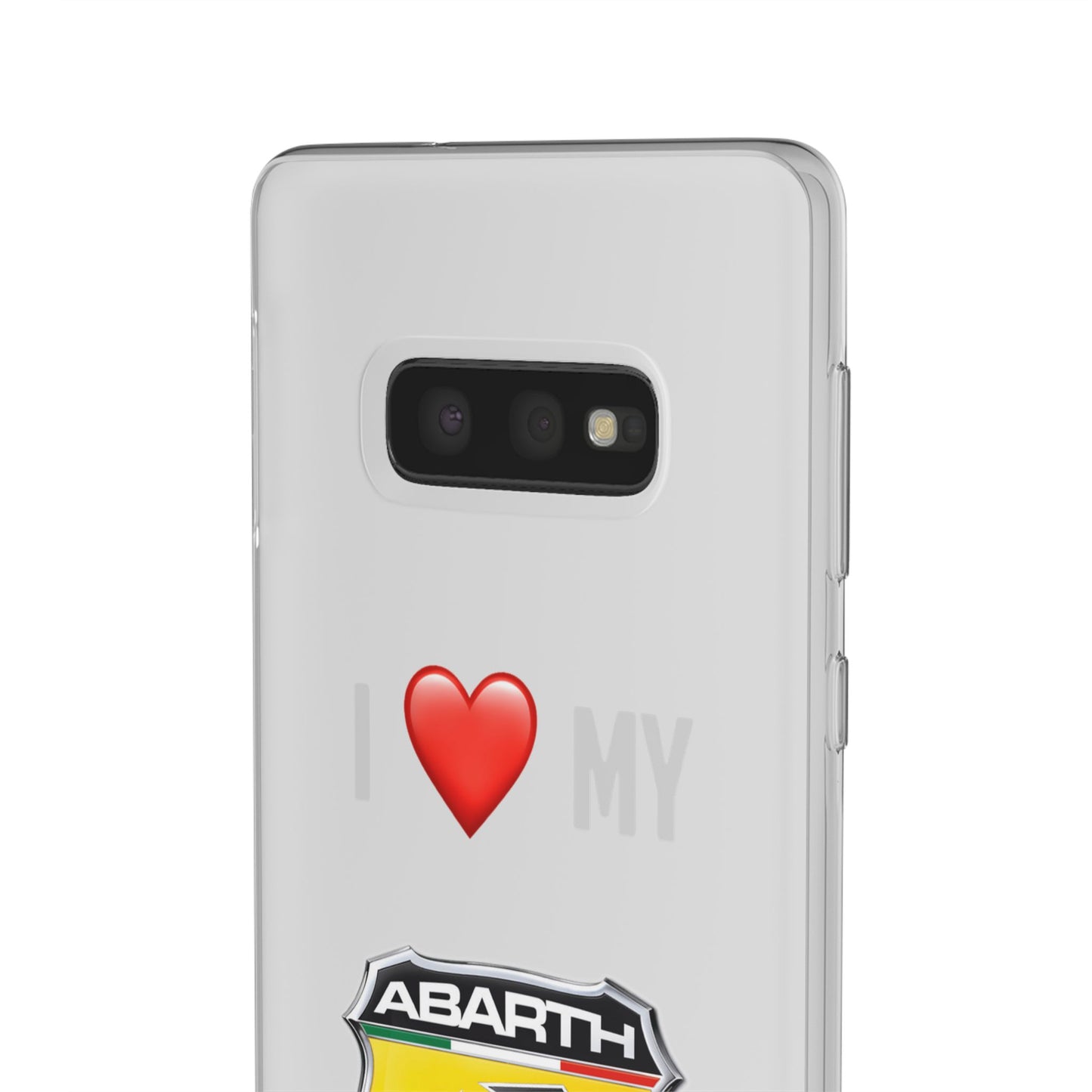 Abarth Phone Case - Flexible And Frosted TPU Plastic I Love My Abarth Phone Case