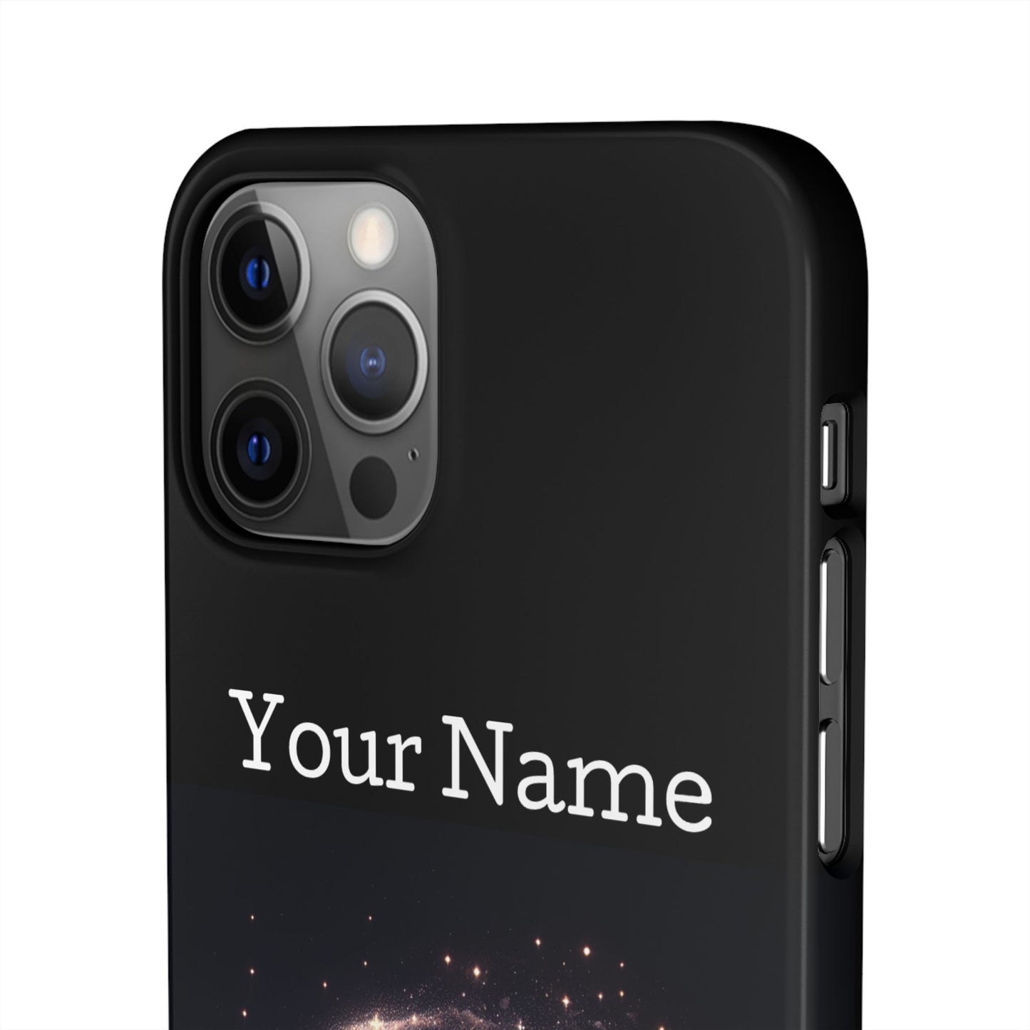 Leo Phone Case - Glossy Black Polycarbonate Snap Case Phone Protection