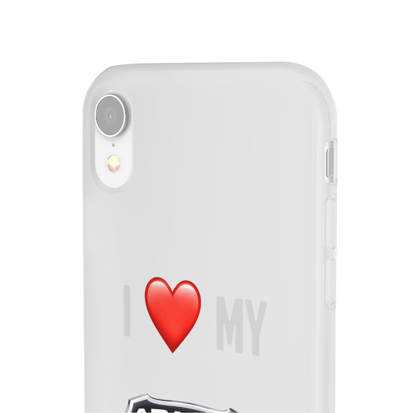 Abarth Phone Case - Flexible And Frosted TPU Plastic I Love My Abarth Phone Case