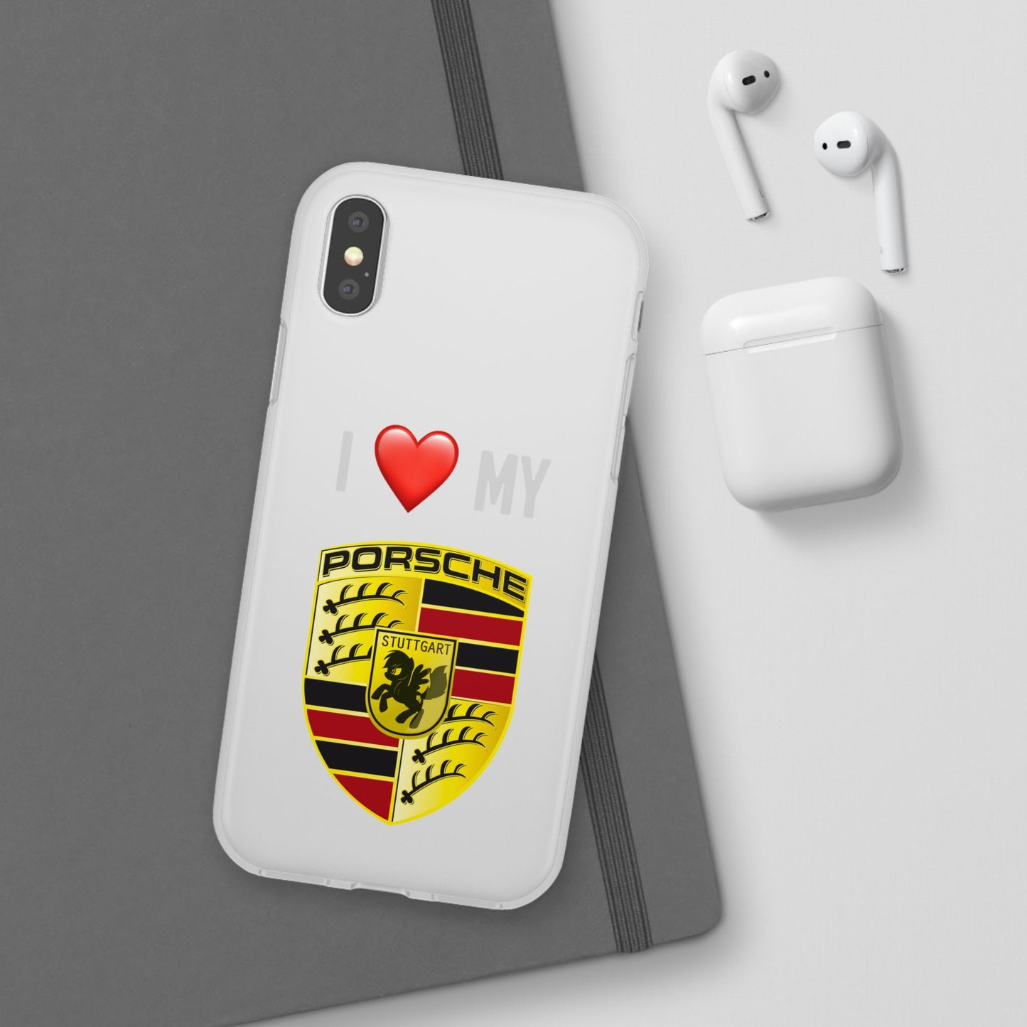 Porsche Phone Case - Flexible And Frosted TPU Plastic I Love My Porsche Phone Case
