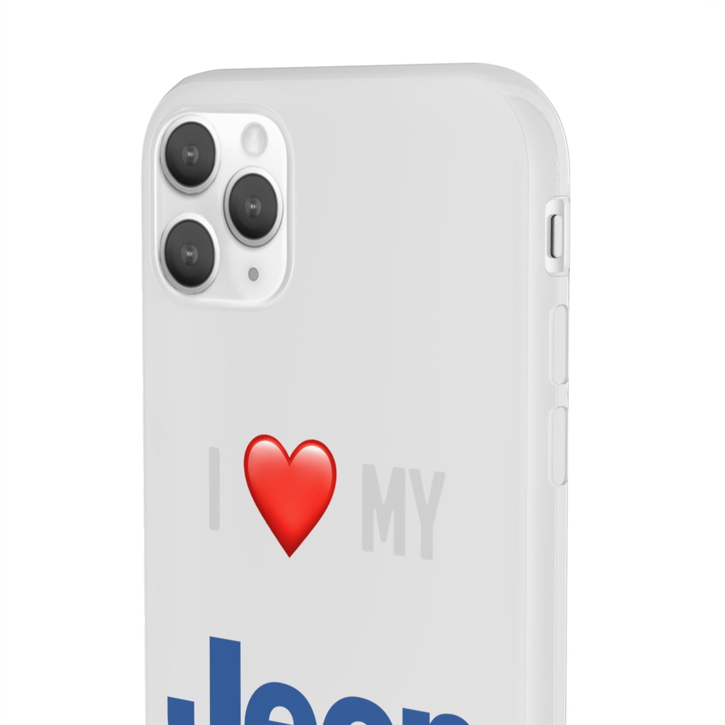 Jeep Phone Case - Flexible And Frosted TPU Plastic I Love My Jeep Phone Case