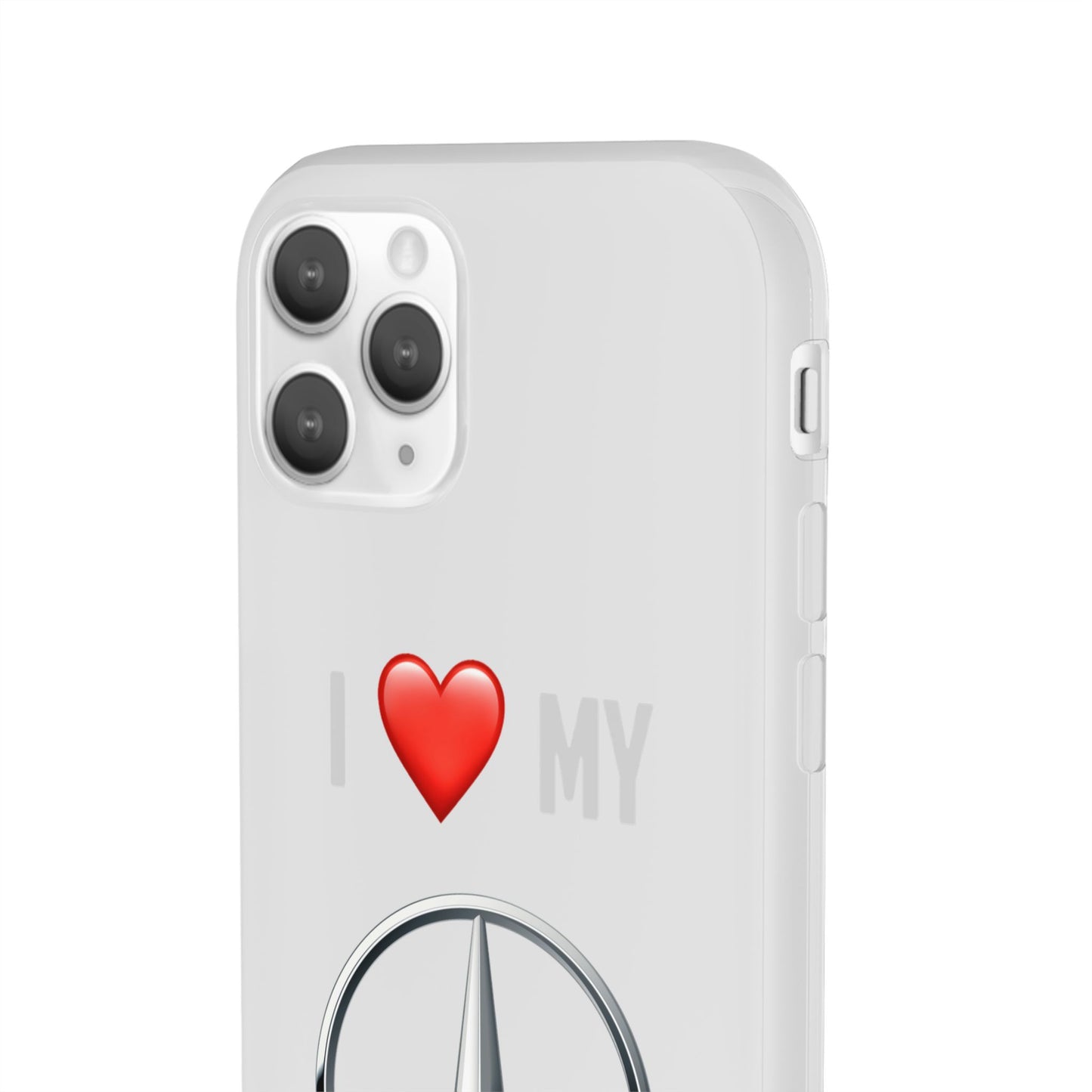 Mercedes Phone Case - Flexible And Frosted TPU Plastic I Love My Mercedes Phone Case