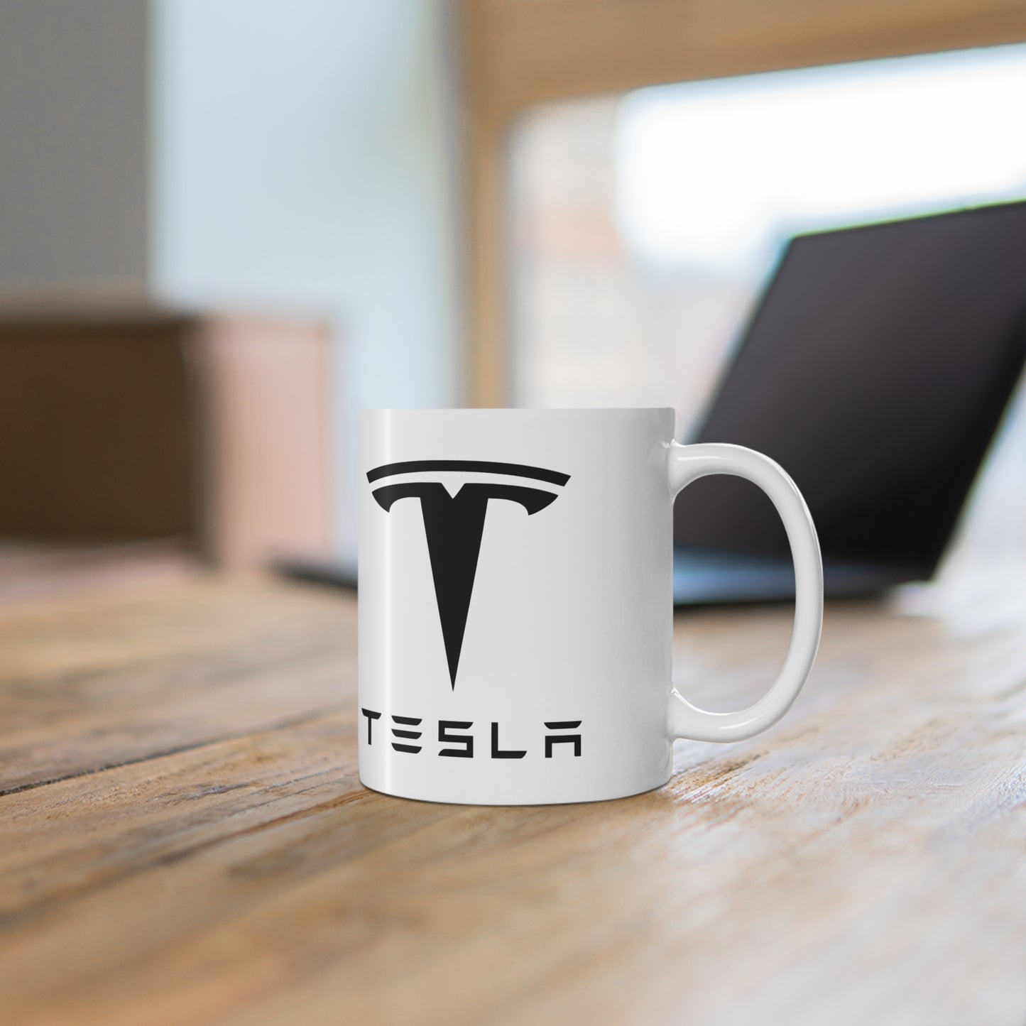 Tesla  - I Love my Tesla White Ceramic Coffee Cup 11oz, 15oz