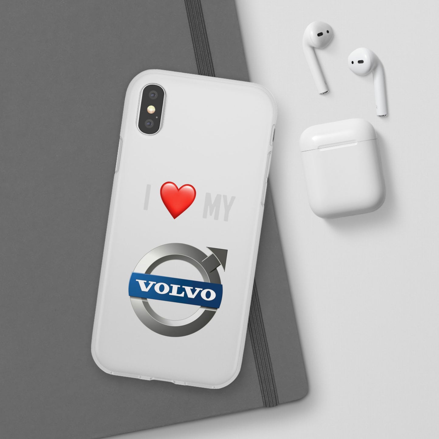 Volvo Phone Case - Flexible And Frosted TPU Plastic I Love My Volvo Phone Case
