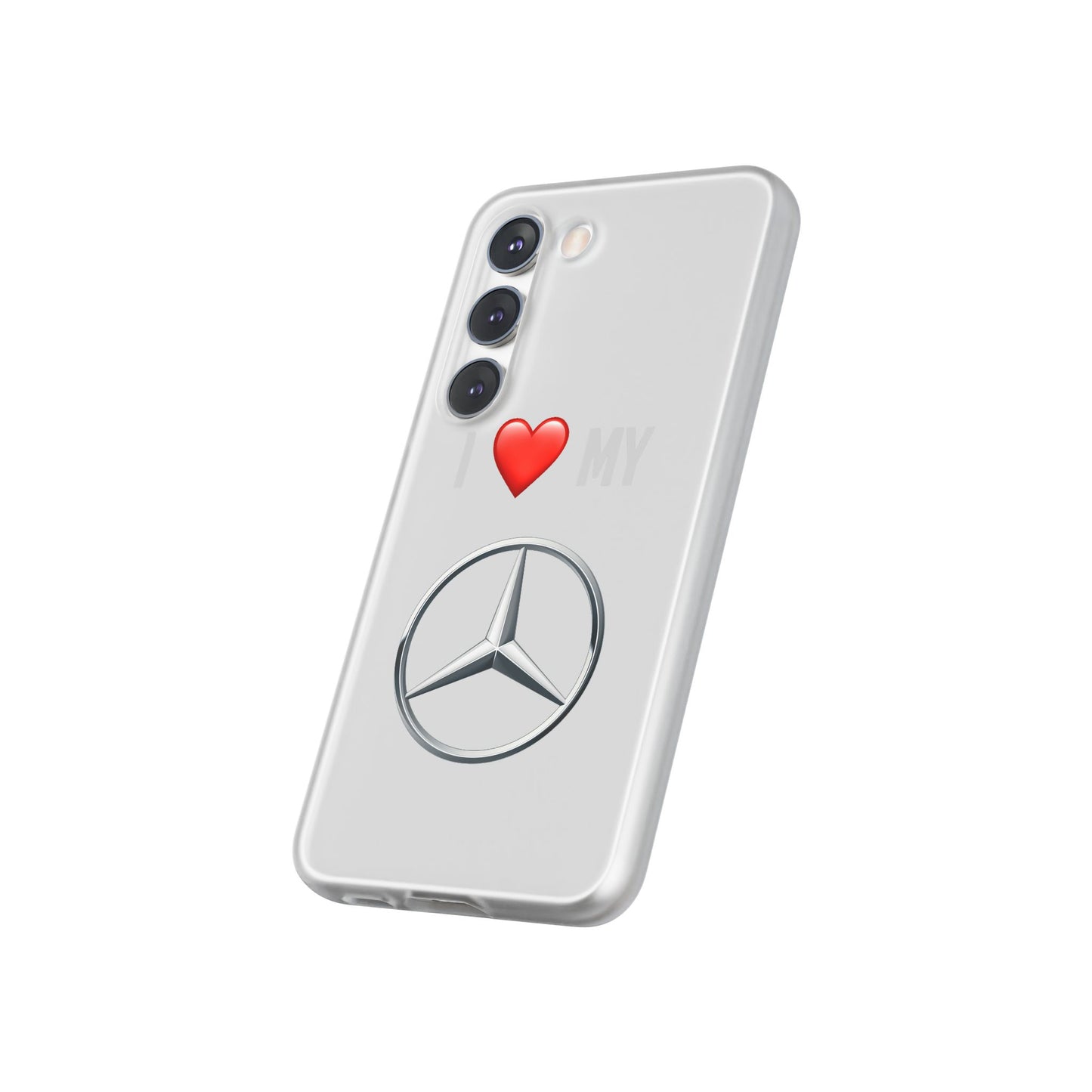 Mercedes Phone Case - Flexible And Frosted TPU Plastic I Love My Mercedes Phone Case