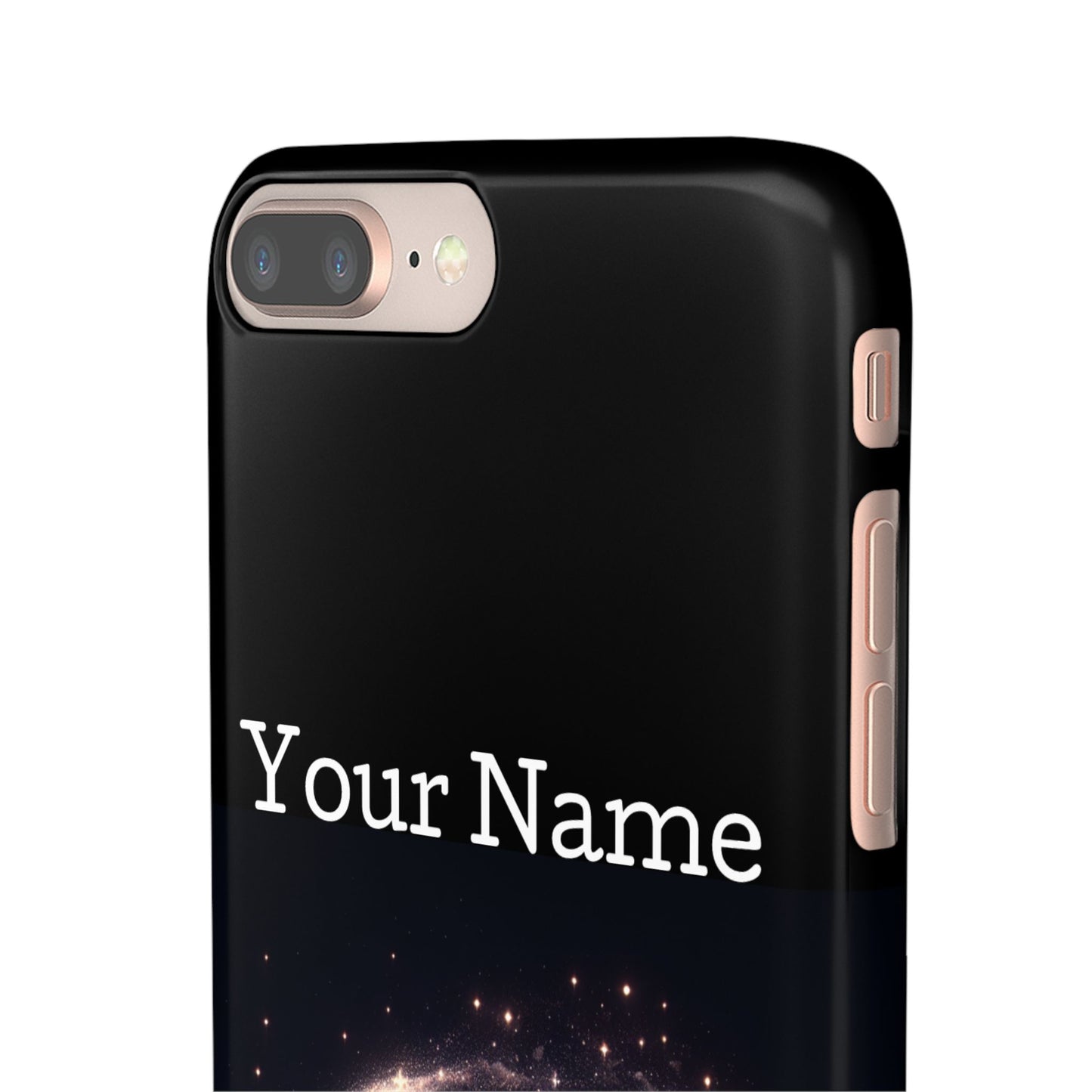 Leo Phone Case - Glossy Black Polycarbonate Snap Case Phone Protection