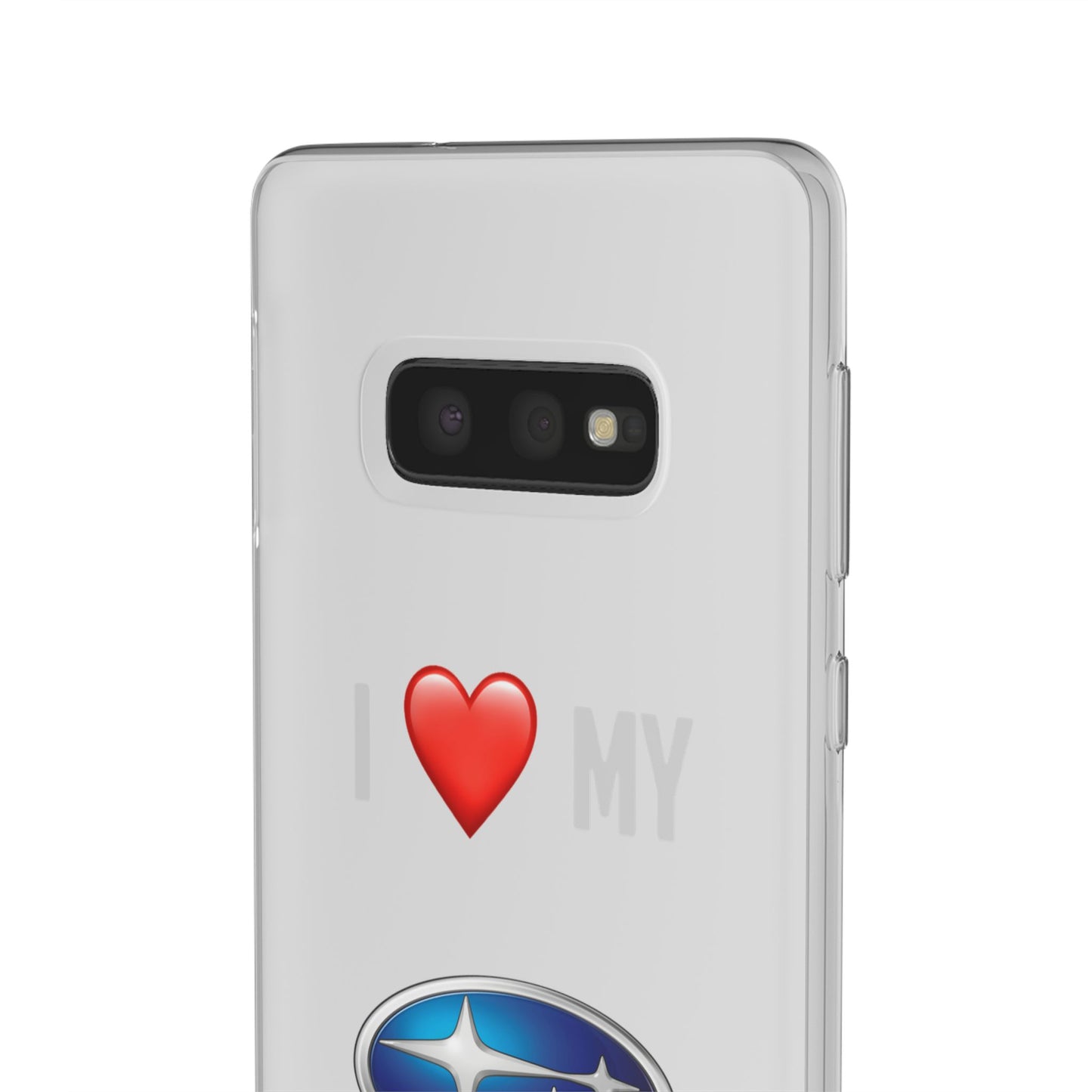 Subaru Phone Case - Flexible And Frosted TPU Plastic I Love My Subaru Phone Case