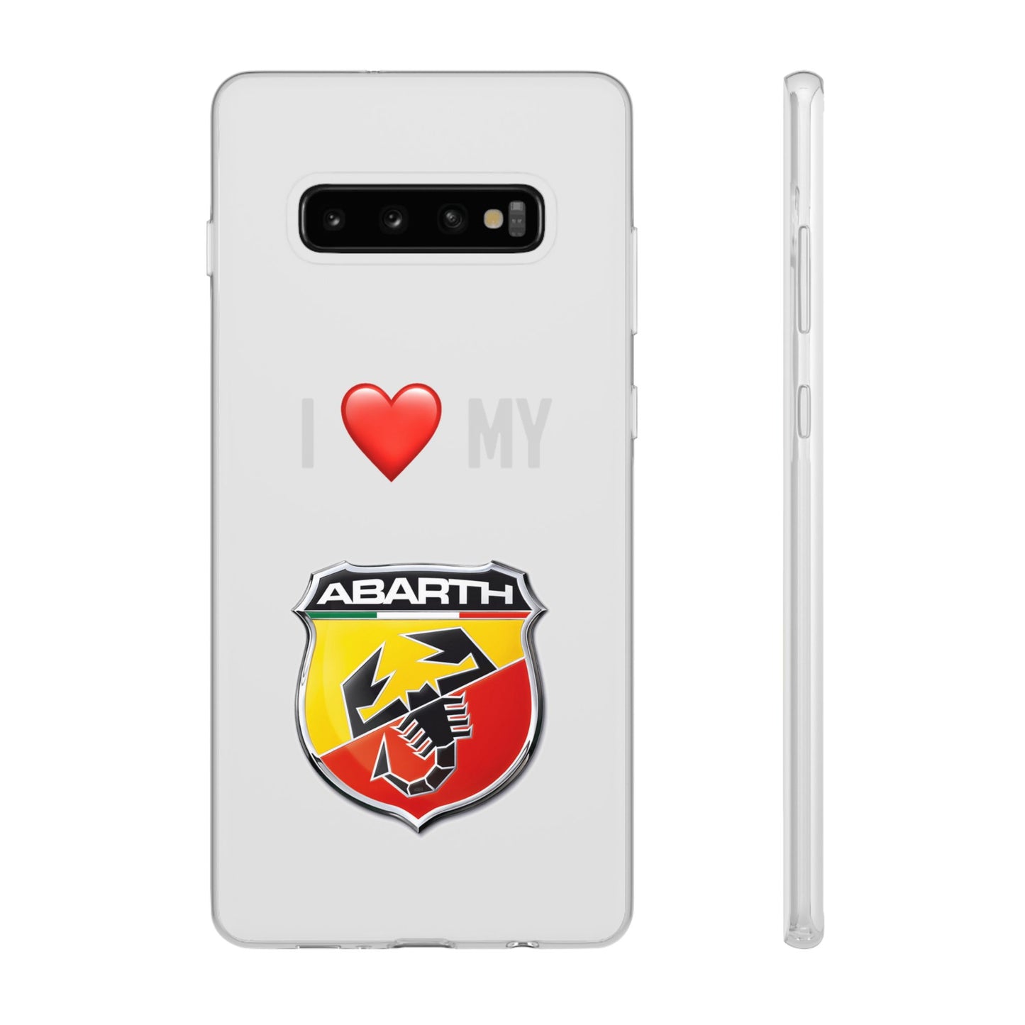 Abarth Phone Case - Flexible And Frosted TPU Plastic I Love My Abarth Phone Case