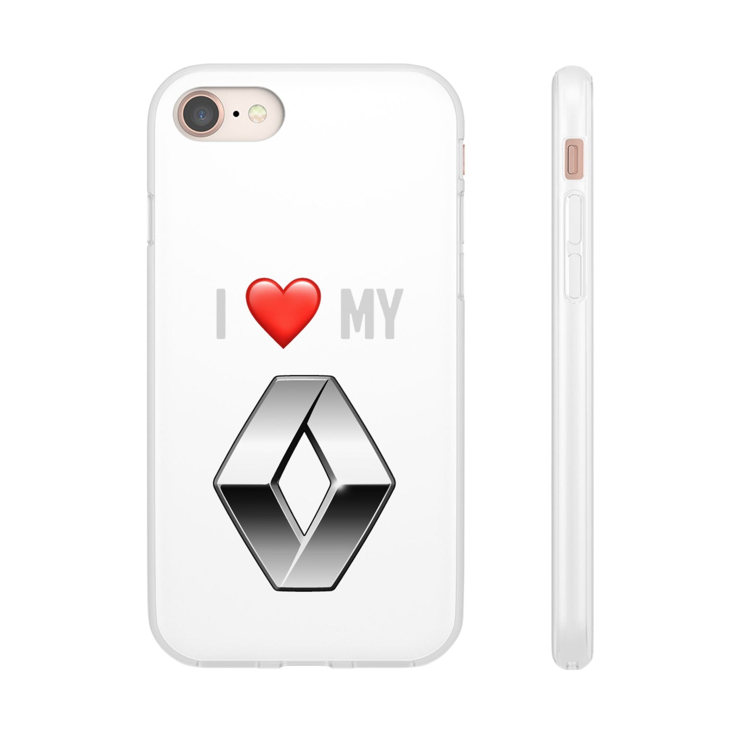 Renault Phone Case - Flexible And Frosted TPU Plastic I Love My Renault Phone Case