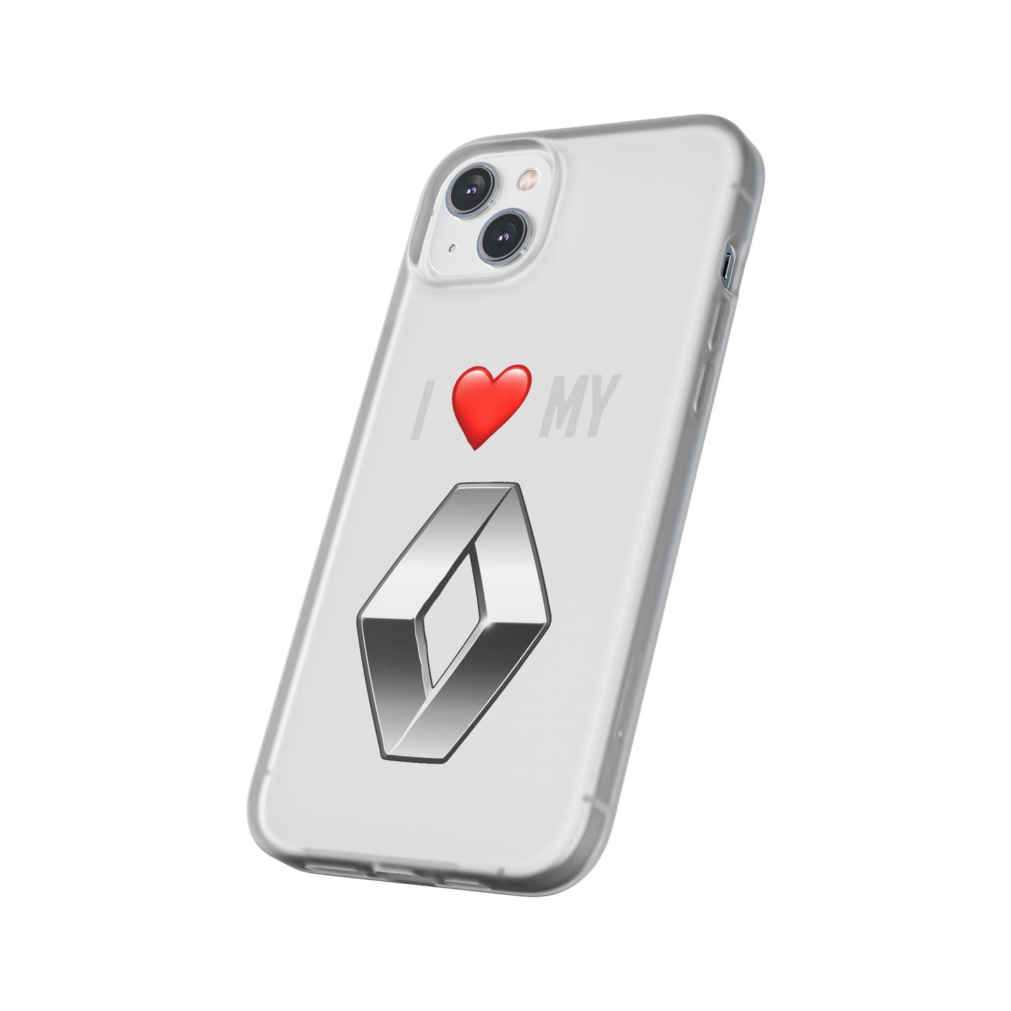 Renault Phone Case - Flexible And Frosted TPU Plastic I Love My Renault Phone Case