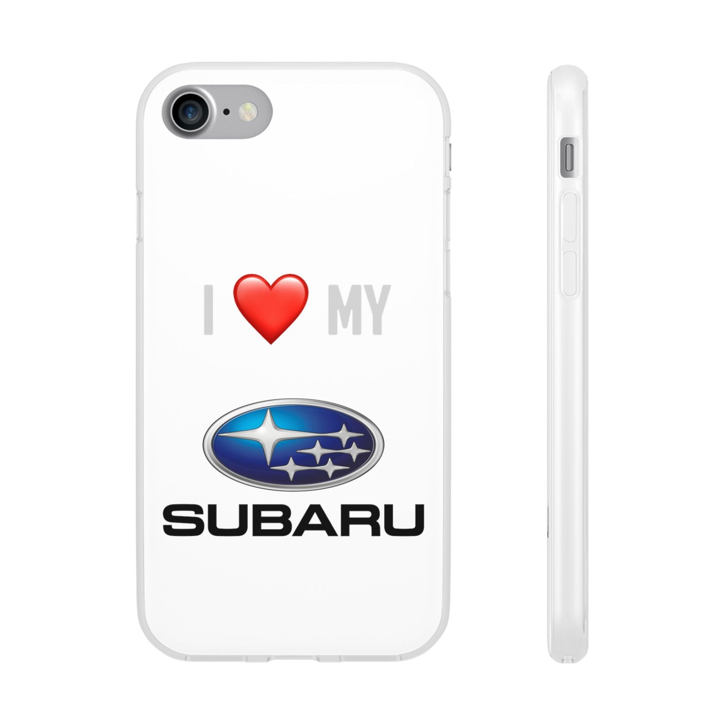 Subaru Phone Case - Flexible And Frosted TPU Plastic I Love My Subaru Phone Case