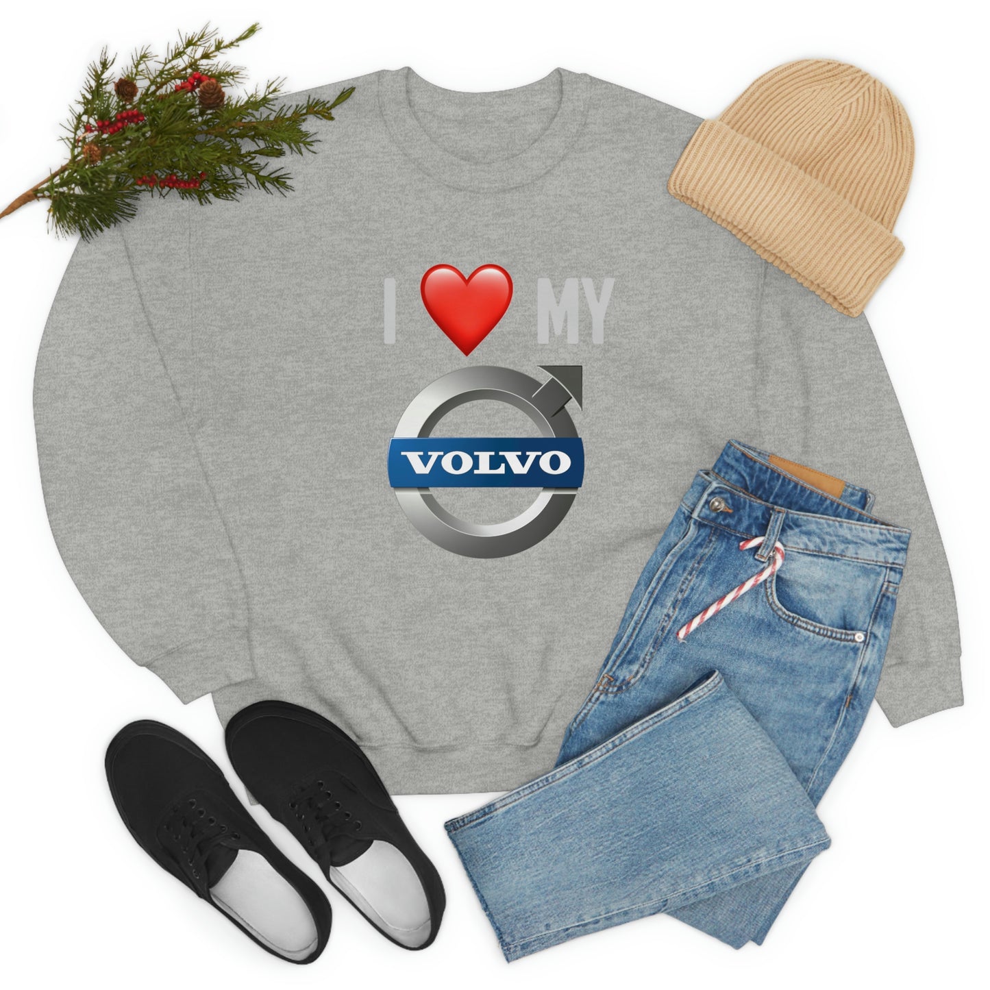 Volvo - I Love My Volvo Unisex Heavy Blend™ Crewneck Sweatshirt