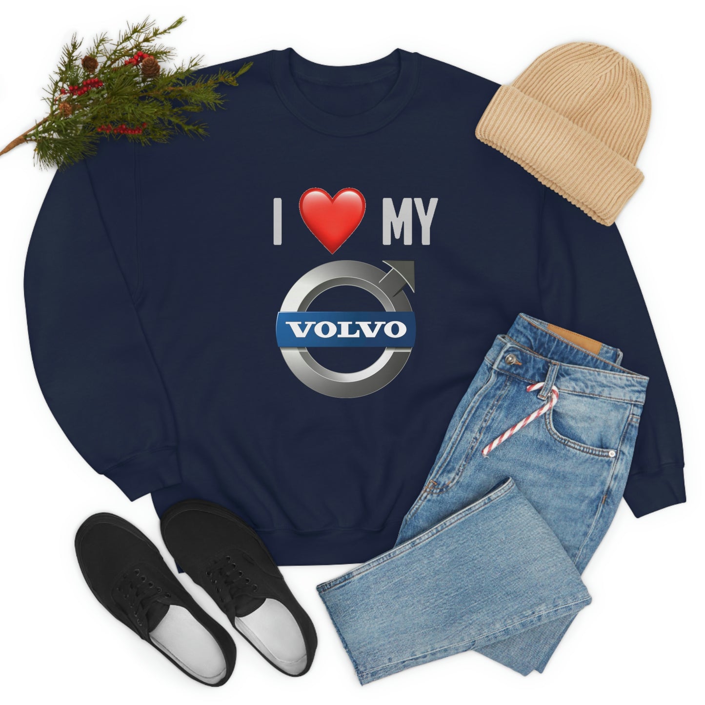 Volvo - I Love My Volvo Unisex Heavy Blend™ Crewneck Sweatshirt